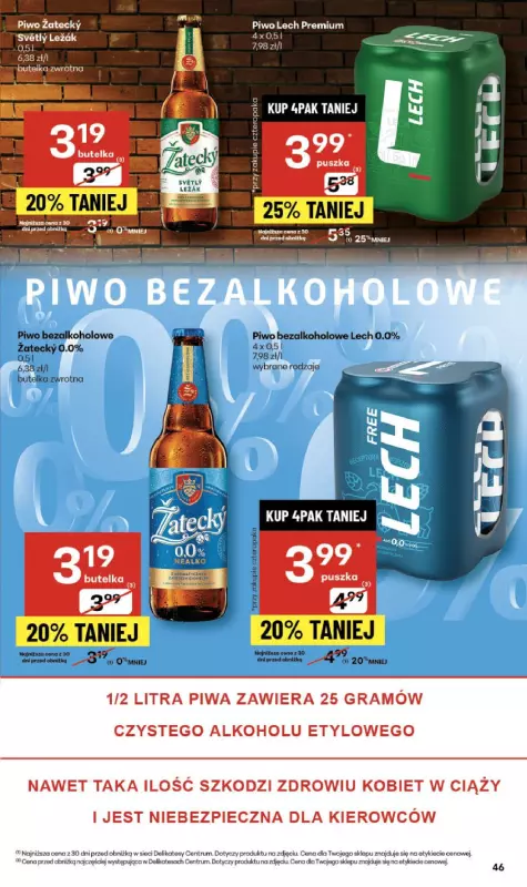 Delikatesy Centrum - gazetka promocyjna Gazetka  do środy 01.10 - strona 46