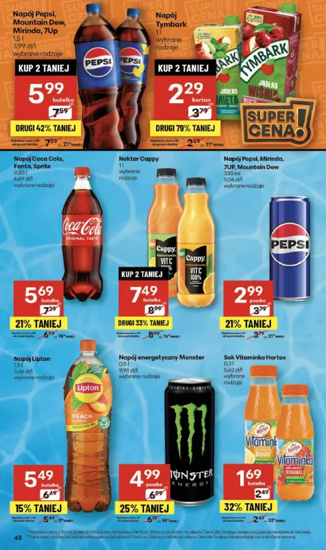 Delikatesy Centrum - gazetka promocyjna Gazetka  do środy 01.10 - strona 43