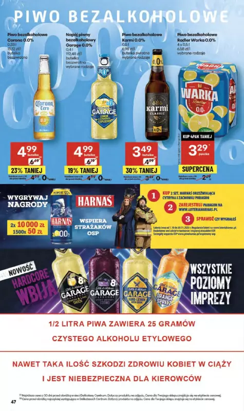 Delikatesy Centrum - gazetka promocyjna Gazetka  do środy 08.10 - strona 47