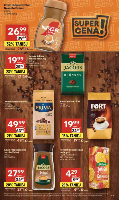 Delikatesy Centrum - gazetka promocyjna Gazetka  do środy 08.10 - strona 44