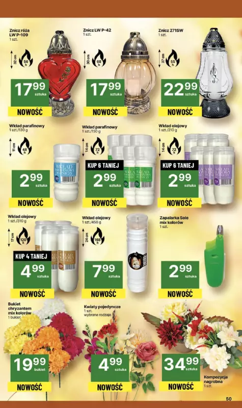 Delikatesy Centrum - gazetka promocyjna Gazetka  do środy 08.10 - strona 50