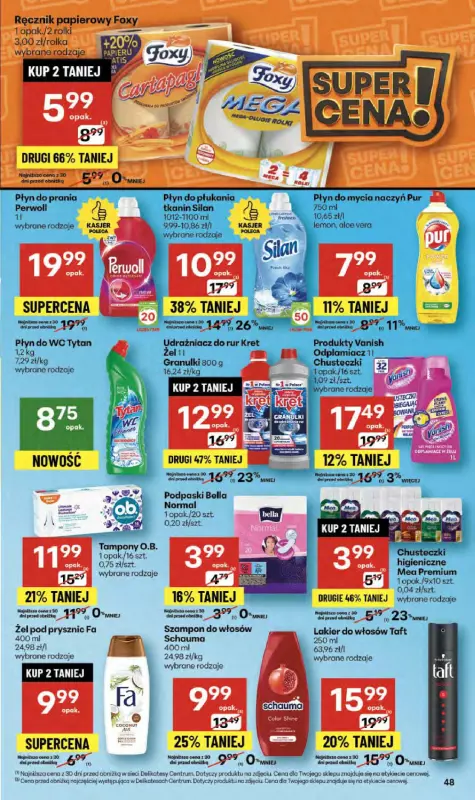 Delikatesy Centrum - gazetka promocyjna Gazetka  do środy 08.10 - strona 48