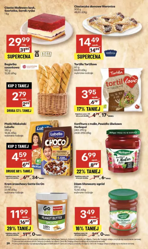 Delikatesy Centrum - gazetka promocyjna Gazetka  do środy 08.10 - strona 39