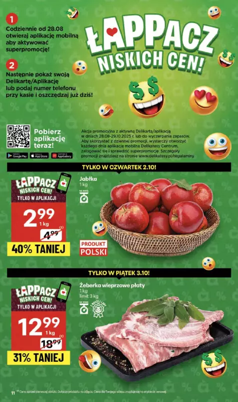 Delikatesy Centrum - gazetka promocyjna Gazetka  do środy 08.10 - strona 11