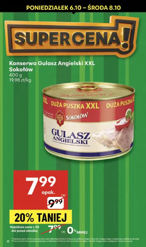 Delikatesy Centrum - gazetka promocyjna Gazetka  do środy 08.10 - strona 17