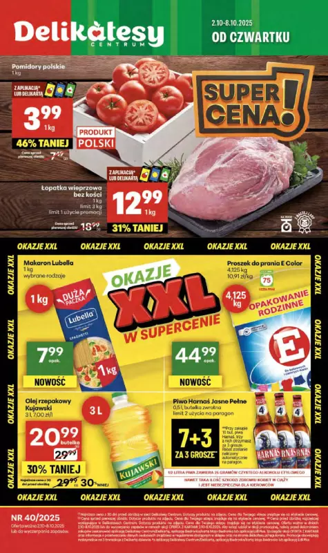 Delikatesy Centrum - gazetka promocyjna Gazetka  do środy 08.10