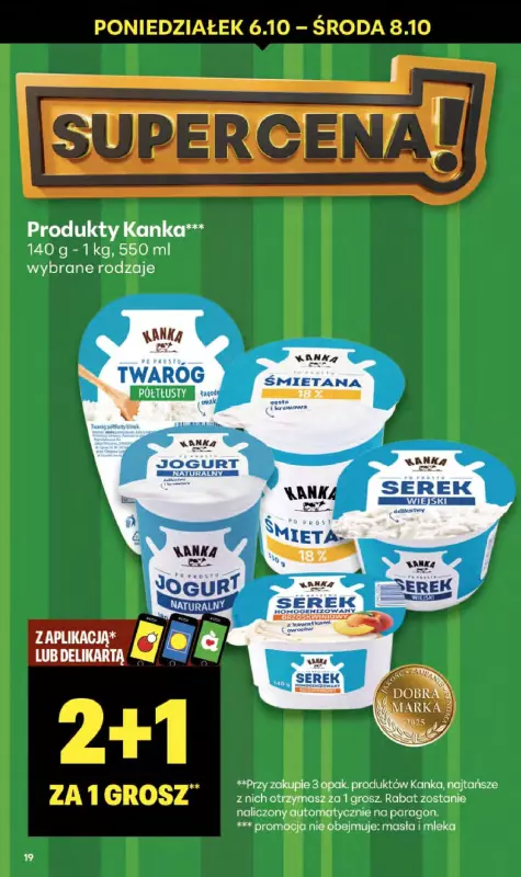 Delikatesy Centrum - gazetka promocyjna Gazetka  do środy 08.10 - strona 19