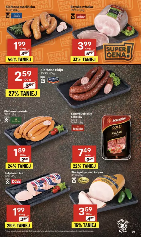 Delikatesy Centrum - gazetka promocyjna Gazetka  do środy 08.10 - strona 30