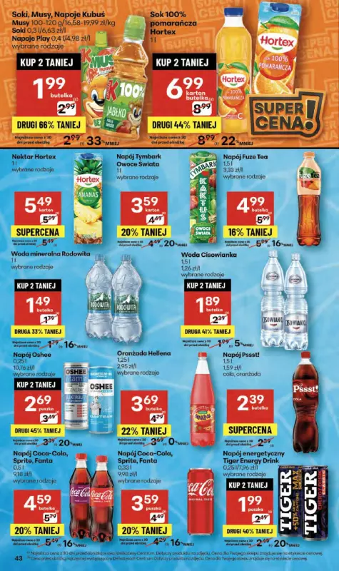 Delikatesy Centrum - gazetka promocyjna Gazetka  do środy 08.10 - strona 43
