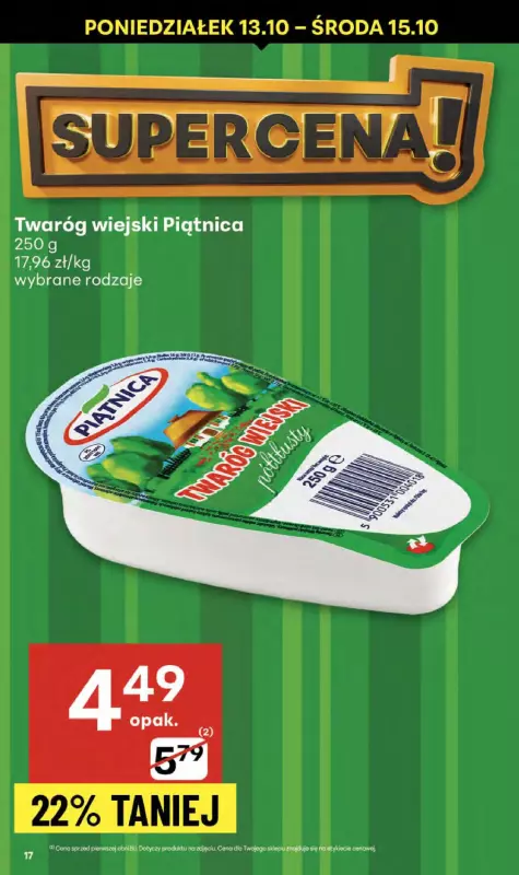 Delikatesy Centrum - gazetka promocyjna Gazetka  do środy 15.10 - strona 17