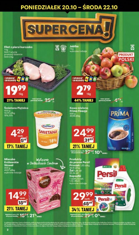 Delikatesy Centrum - gazetka promocyjna Gazetka  do środy 22.10 - strona 2