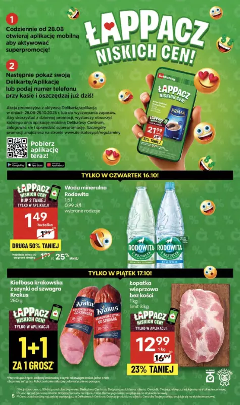 Delikatesy Centrum - gazetka promocyjna Gazetka  do środy 22.10 - strona 5