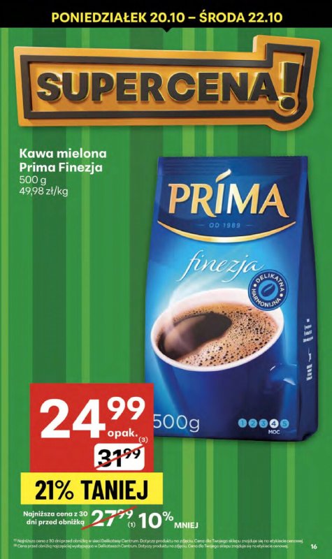 Delikatesy Centrum - gazetka promocyjna Gazetka  do środy 22.10 - strona 16