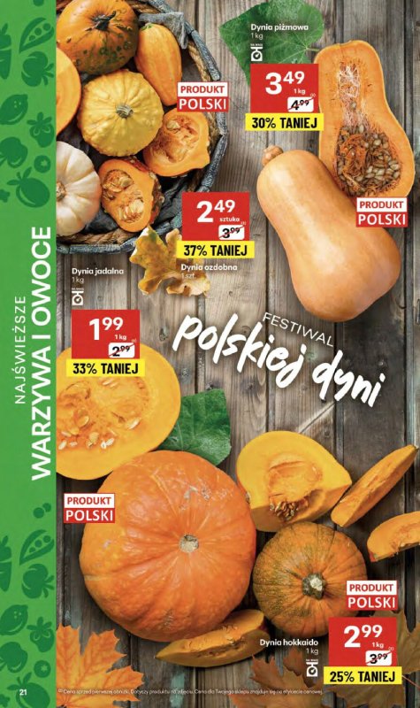 Delikatesy Centrum - gazetka promocyjna Gazetka  do środy 22.10 - strona 21