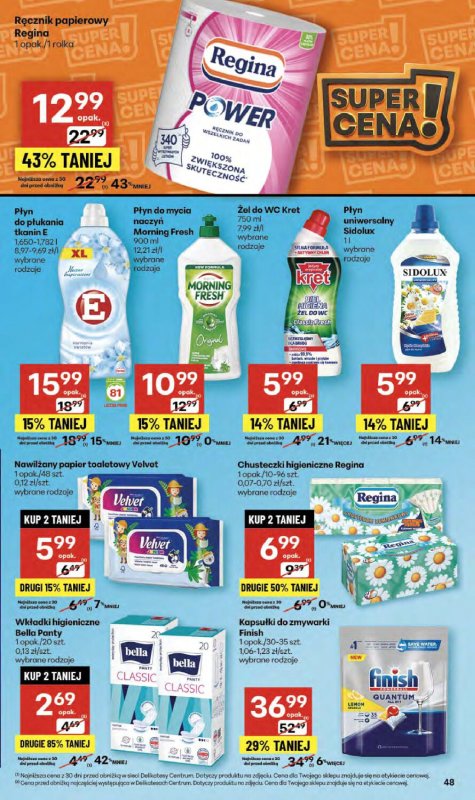 Delikatesy Centrum - gazetka promocyjna Gazetka  do środy 22.10 - strona 48