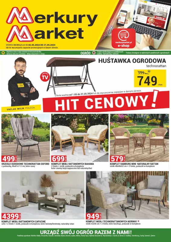 Merkury Market - gazetka promocyjna Gazetka od czwartku 02.05 do piątku 31.05