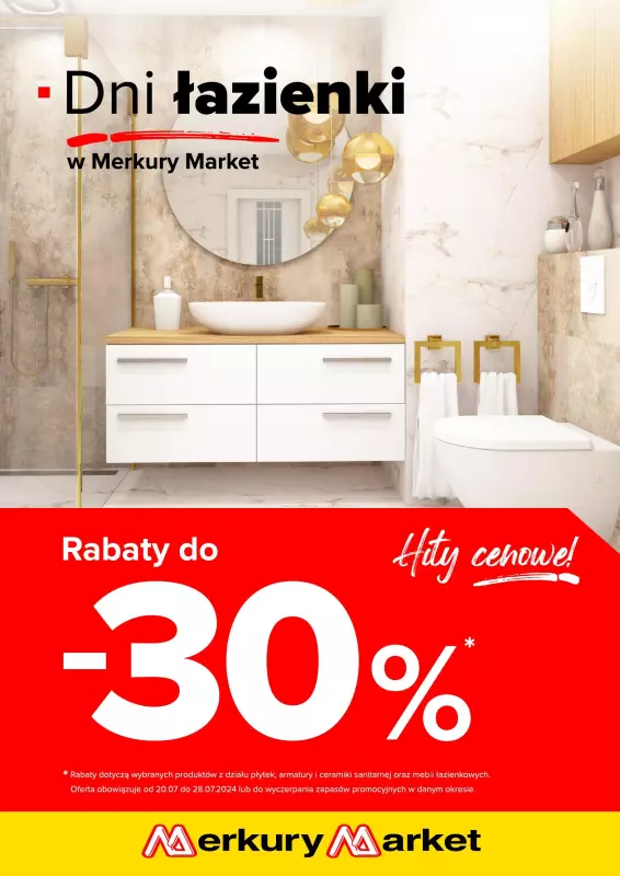 Merkury Market - gazetka promocyjna Dni łazienki  
