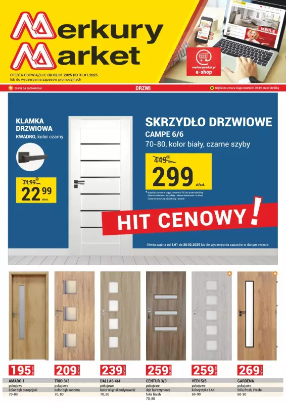 Merkury Market - gazetka promocyjna Gazetka od czwartku 02.01 do piątku 31.01