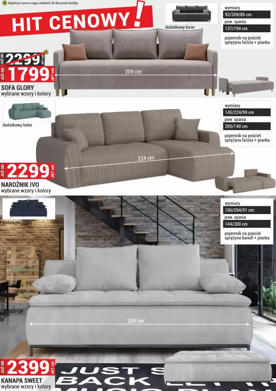Merkury Market - gazetka promocyjna Gazetka Meble, wypoczynki, materace   - strona 3