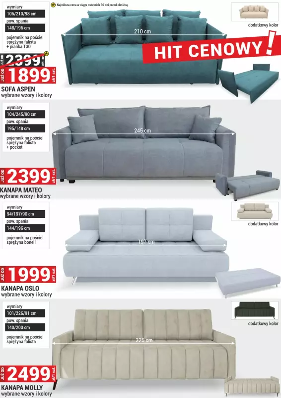 Merkury Market - gazetka promocyjna Gazetka Meble, wypoczynki, materace od niedzieli 01.06 do poniedziałku 30.06 - strona 11