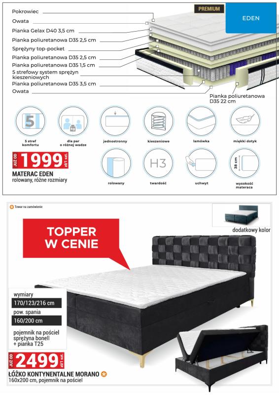 Merkury Market - gazetka promocyjna Gazetka Meble, wypoczynki, materace od niedzieli 01.06 do poniedziałku 30.06 - strona 36
