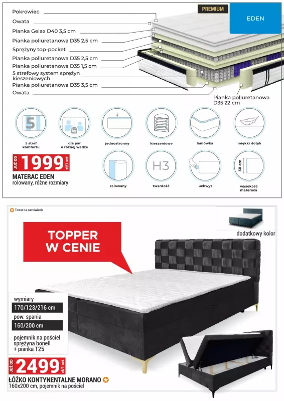 Merkury Market - gazetka promocyjna Gazetka Meble, wypoczynki, materace od niedzieli 01.06 do poniedziałku 30.06 - strona 36