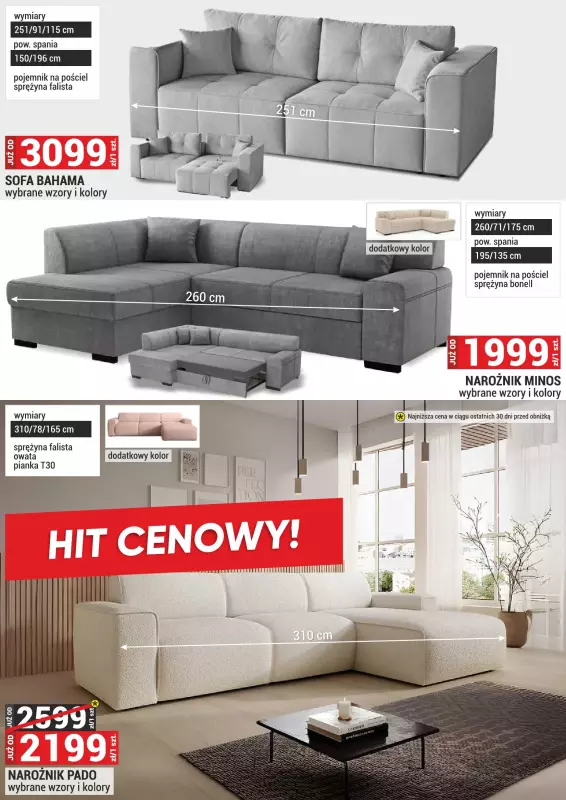Merkury Market - gazetka promocyjna Gazetka Meble, wypoczynki, materace od środy 01.10 do piątku 31.10 - strona 3