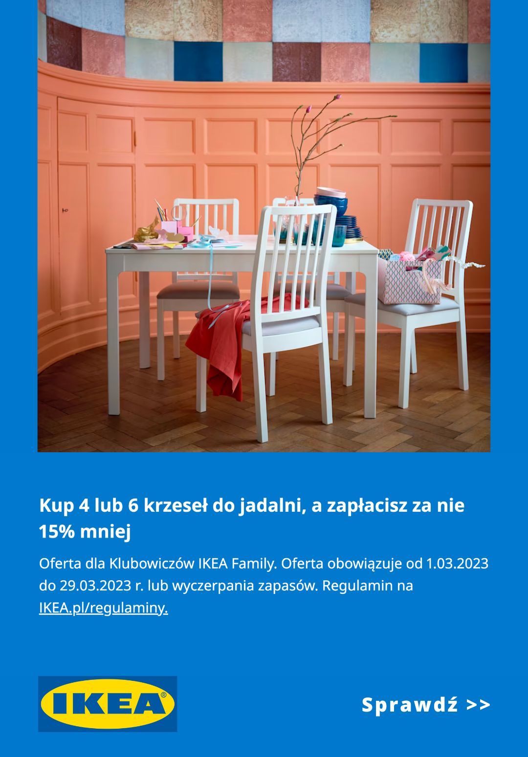 IKEA - 15% rabatu na zakup 4 lub 6 krzeseł - strona 1