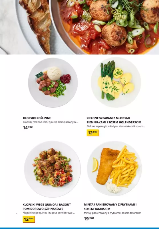 IKEA - gazetka promocyjna -50% na dania główne w restauracji od czwartku 23.05  - strona 4