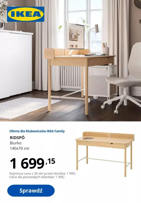 IKEA - gazetka promocyjna -15% na biurka  do poniedziałku 23.09 - strona 9