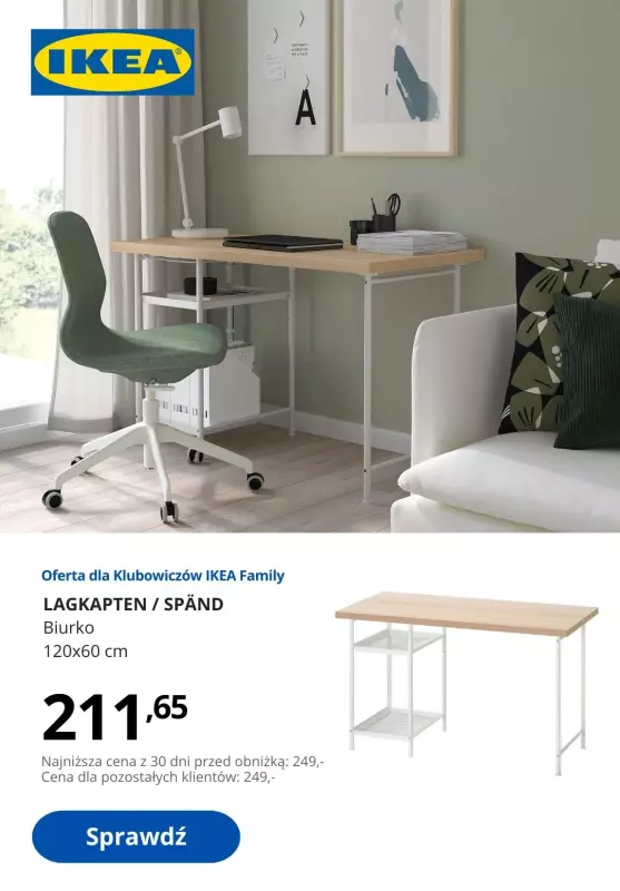 IKEA - gazetka promocyjna -15% na biurka  do poniedziałku 23.09 - strona 8