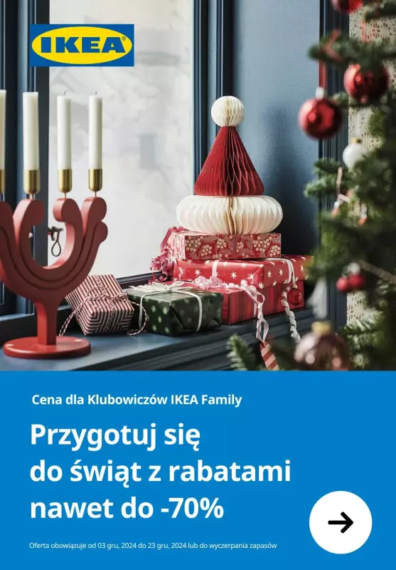 IKEA - gazetka promocyjna Odkryj świąteczne produkty w obniżonych cenach! od czwartku 05.12 do poniedziałku 23.12