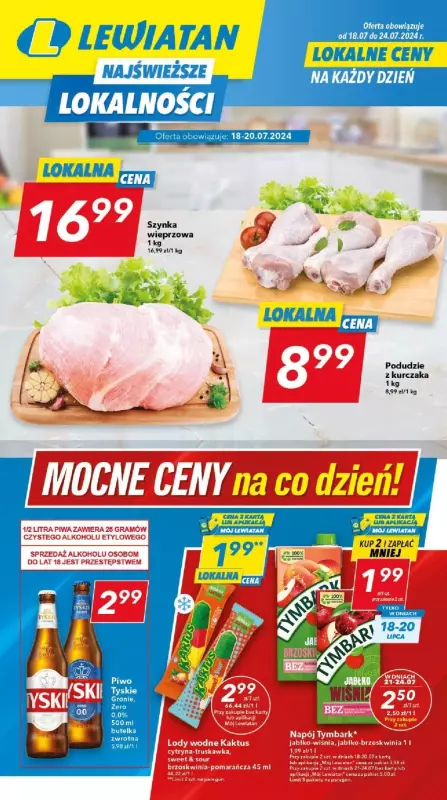 LEWIATAN - gazetka promocyjna Lewiatan Oferta Regionalna od piątku 19.07 do środy 24.07