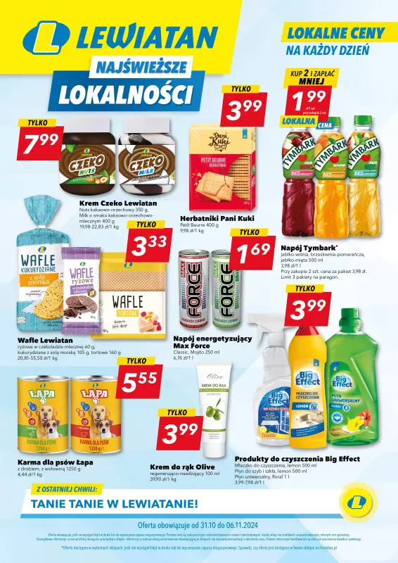 LEWIATAN - gazetka promocyjna Najświeższe oferty w lokalnych cenach od czwartku 31.10 do środy 06.11