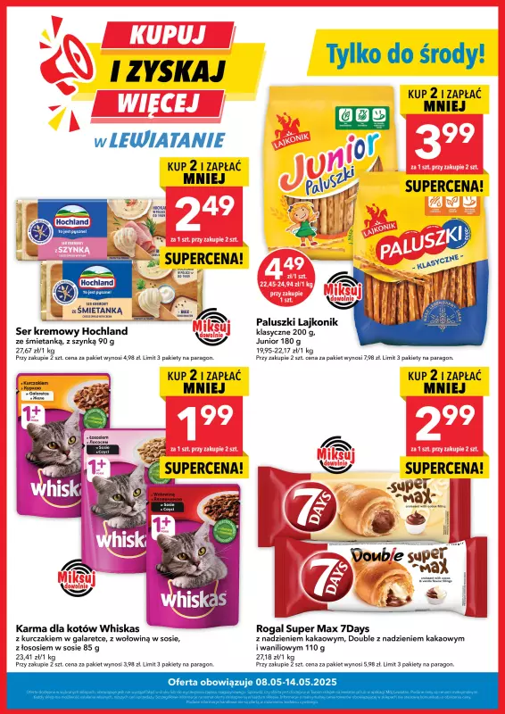 LEWIATAN - gazetka promocyjna Kupuj i zyskaj więcej od czwartku 08.05 do środy 14.05