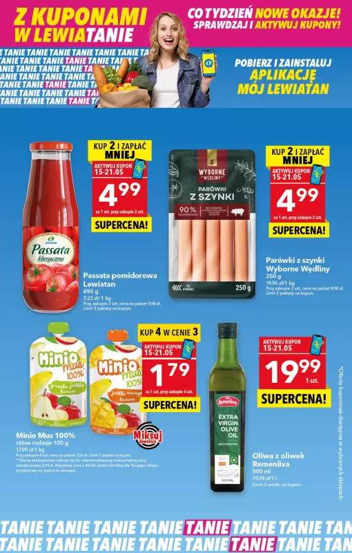 LEWIATAN - gazetka promocyjna Z kuponami w Lewiatanie  