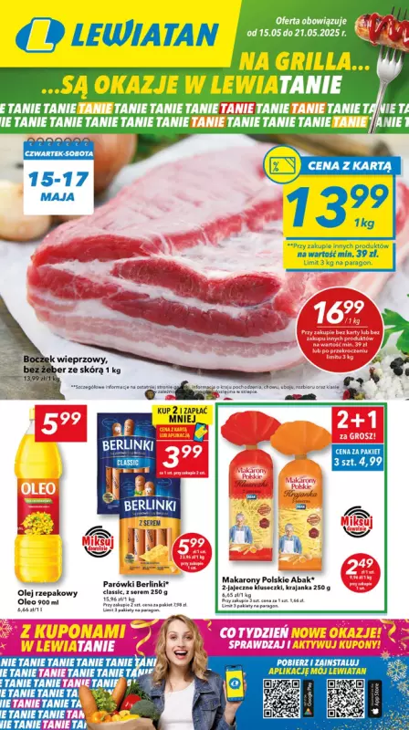 LEWIATAN - gazetka promocyjna Są okazje w Lewiatanie – woj. lubelskie od czwartku 15.05 do środy 21.05