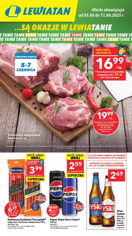 LEWIATAN - gazetka promocyjna Są okazje w Lewiatanie – woj. lubelskie od czwartku 05.06 do środy 11.06