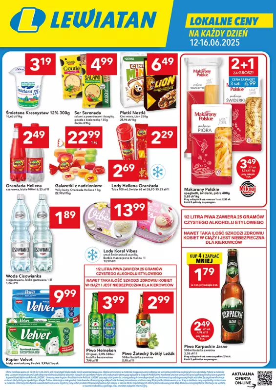 LEWIATAN - gazetka promocyjna Są okazje w Lewiatanie – woj. lubelskie od czwartku 12.06 do poniedziałku 16.06