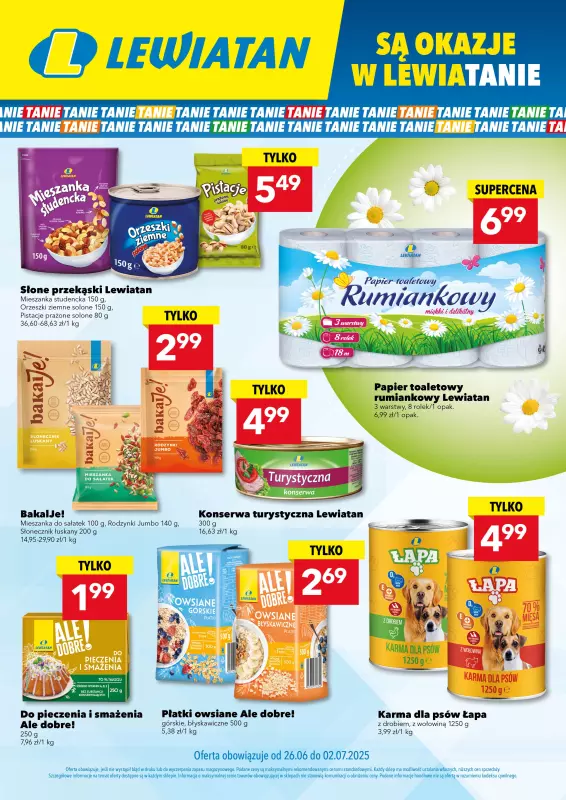 LEWIATAN - gazetka promocyjna Są okazje w Lewiatanie od czwartku 26.06 do środy 02.07