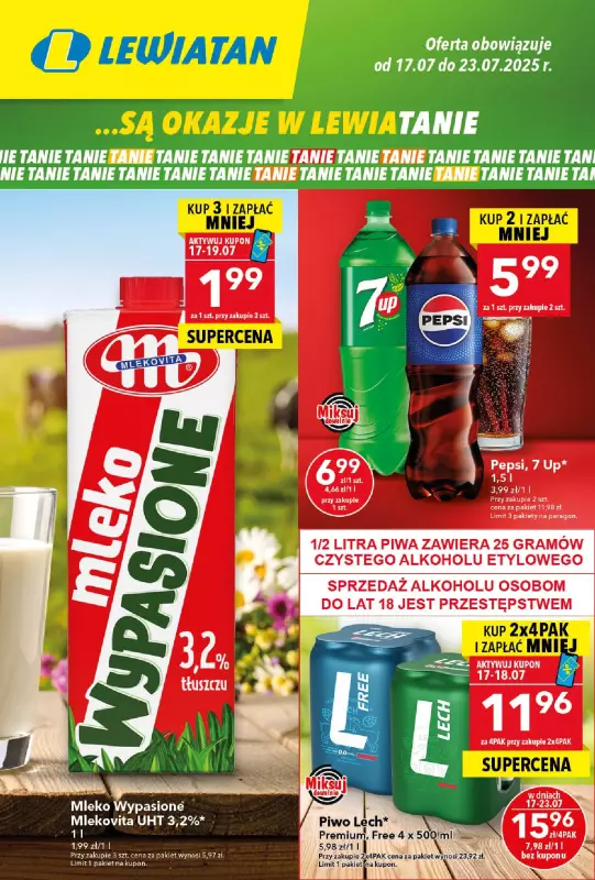 LEWIATAN - gazetka promocyjna Są okazje w Lewiatanie  