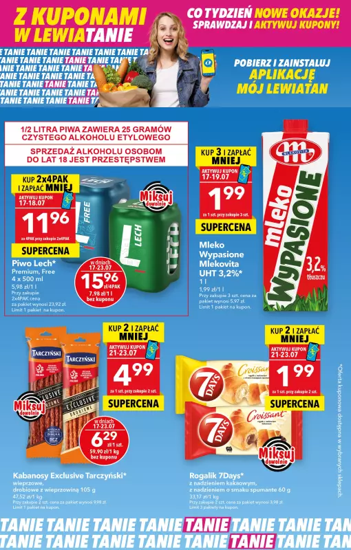 LEWIATAN - gazetka promocyjna Z kuponami w Lewiatanie  