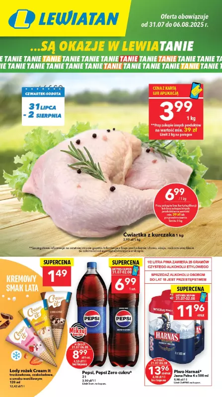 LEWIATAN - gazetka promocyjna Są okazje w Lewiatanie – woj. lubelskie od czwartku 31.07 do środy 06.08