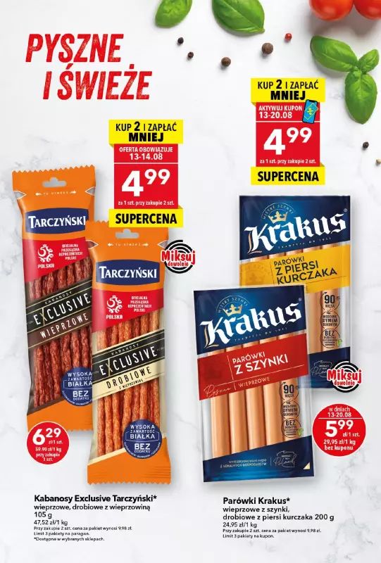 LEWIATAN - gazetka promocyjna Są okazje w Lewiatanie  do środy 20.08 - strona 4