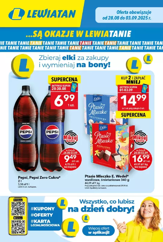 LEWIATAN - gazetka promocyjna Są okazje w Lewiatanie od czwartku 28.08 do środy 03.09