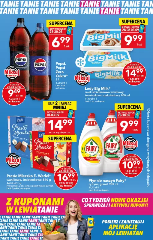 LEWIATAN - gazetka promocyjna Z kuponami w Lewiatanie od czwartku 28.08 do środy 03.09 - strona 2