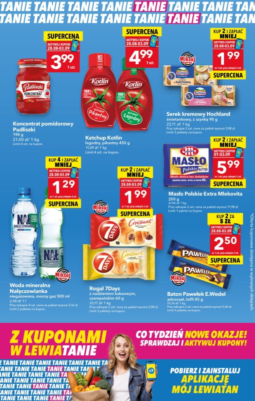 LEWIATAN - gazetka promocyjna Z kuponami w Lewiatanie od czwartku 28.08 do środy 03.09