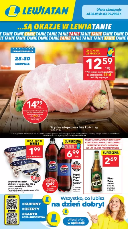 LEWIATAN - gazetka promocyjna Są okazje w Lewiatanie – woj. lubelskie od czwartku 28.08 do środy 03.09