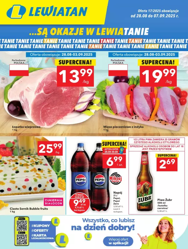 LEWIATAN - gazetka promocyjna Są okazje w Lewiatanie – woj. świętokrzyskie od czwartku 28.08 do środy 03.09