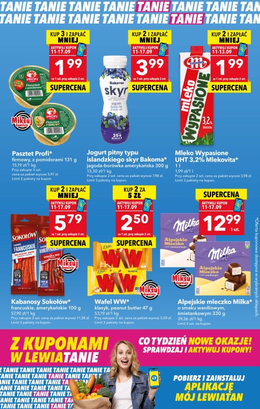 LEWIATAN - gazetka promocyjna Z kuponami w Lewiatanie  do środy 17.09 - strona 2